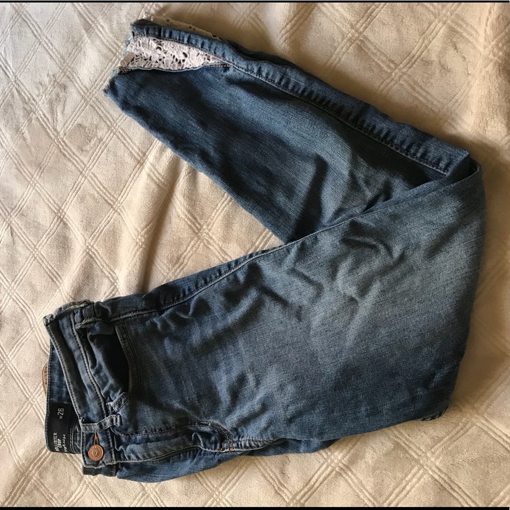 Hollister crochet detailed jeans